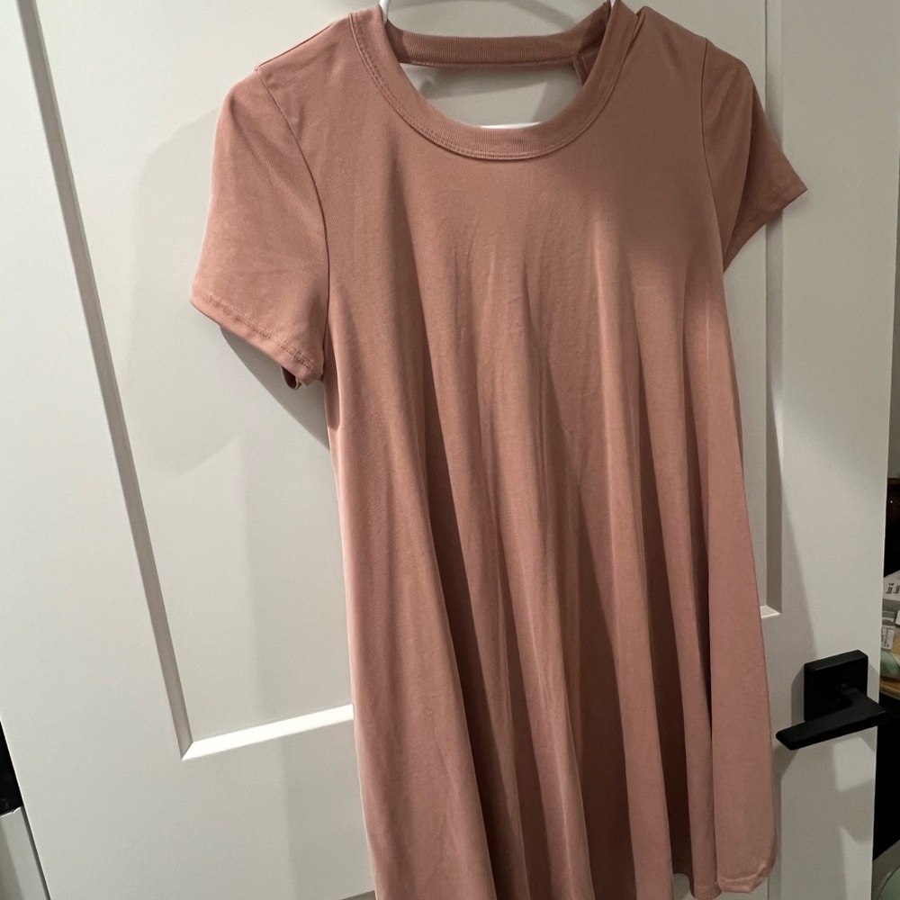 Chic Mauve T-Shirt Dress